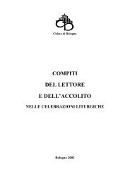 COMPITI DEL LETTORE E DELL'ACCOLITO - Chiesa di Bologna