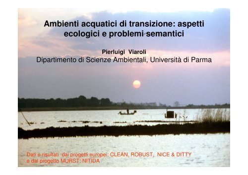 Ambienti acquatici di transizione - Autorità di Bacino del fiume Po