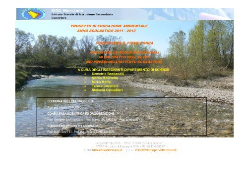 PROGETTO DI EDUCAZIONE AMBIENTALE ... - ISISS Morciano