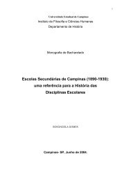 Escolas Secundárias de Campinas (1890-1930): uma referência