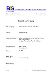 Projektbeschreibung - Berufsbildende Schule Neustadt an der ...