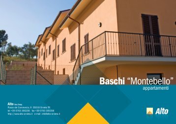 Appartamenti "Montebello" Baschi TR - Alto Soc. Coop