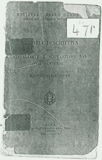 Memoria Descrittive Mitragliatrice Schwarzlose 7-12 - Italian - 1932.pdf