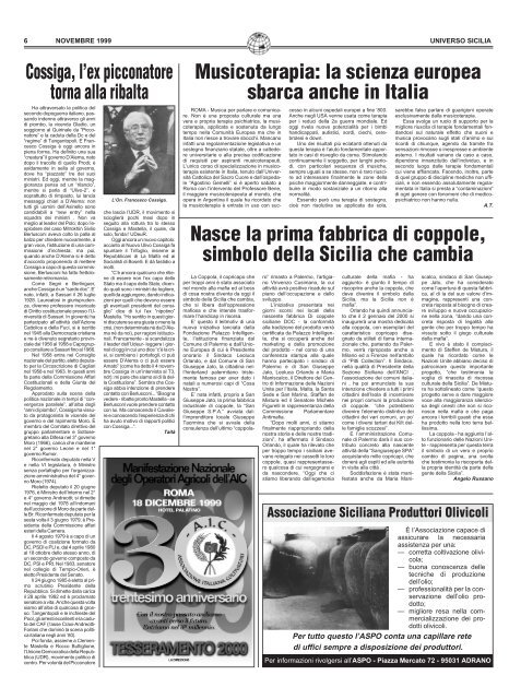 Universo Sicilia 11_99 - Periodico per i siciliani nel mondo