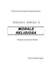 Dispensa - Istituto Teologico Marchigiano
