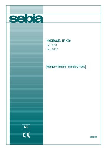 kit hydragel if k20 - Sebia