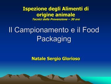 10-Campionamento e food Packaging 10° PDF - Corso di laurea in ...