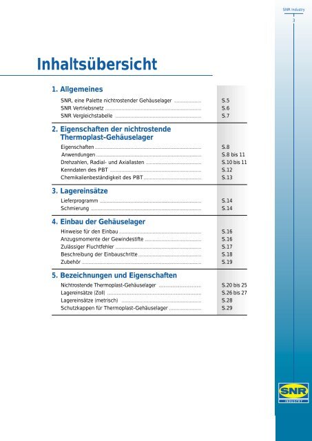 SNR - Industry - Kugellager Schleer Freiburg