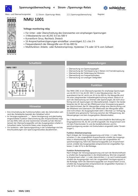 NMU 1001 - Schleicher Electronic