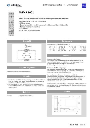 NGMP 1001 - Schleicher Electronic