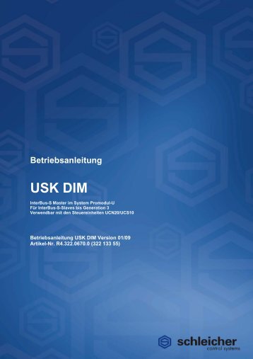 Betriebsanleitung - Schleicher Electronic