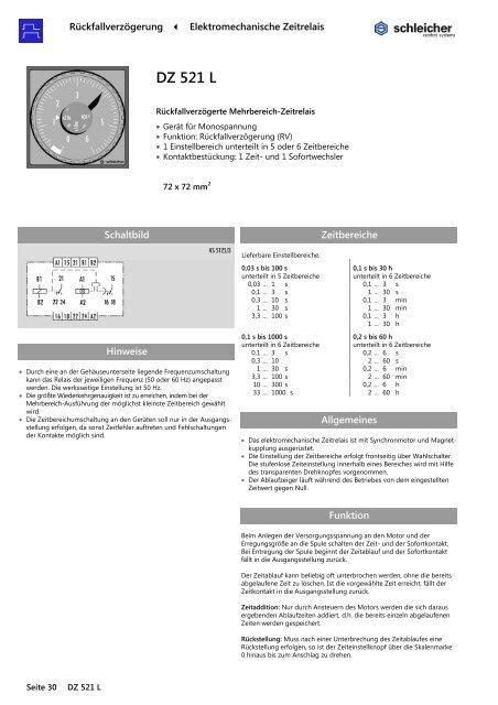 DZ 521 L - Schleicher Electronic