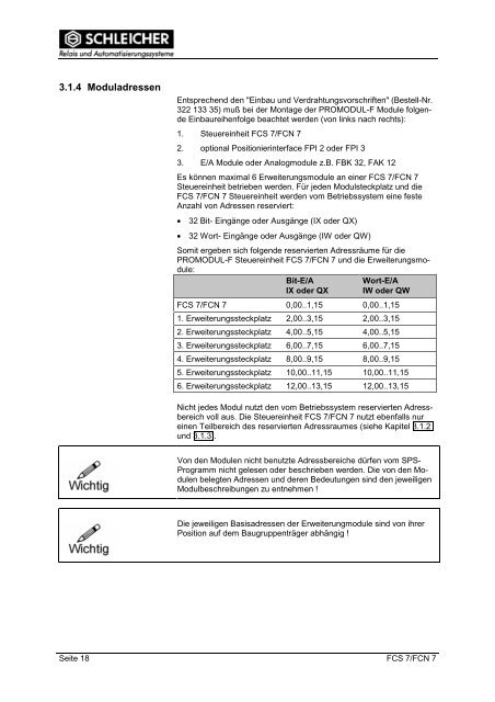 Betriebsanleitung - Schleicher Electronic