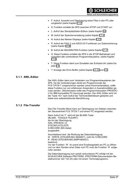 Betriebsanleitung - Schleicher Electronic