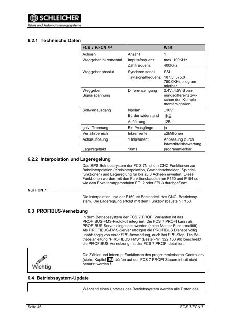 Betriebsanleitung - Schleicher Electronic