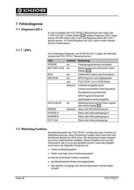 Betriebsanleitung - Schleicher Electronic