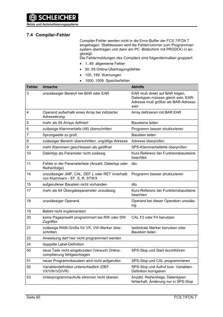 Betriebsanleitung - Schleicher Electronic