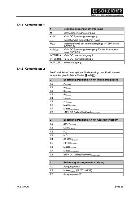 Betriebsanleitung - Schleicher Electronic