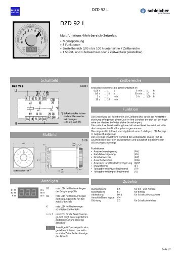 DZD 92 L - Schleicher Electronic