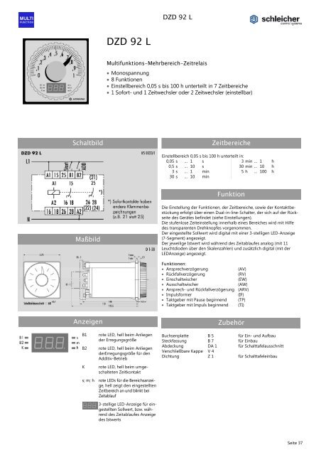 DZD 92 L - Schleicher Electronic