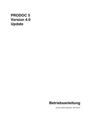 PRODOC 5 Version 4.0 Update Betriebsanleitung - Schleicher ...