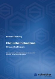 CNC-Inbetriebnahme - Schleicher Electronic