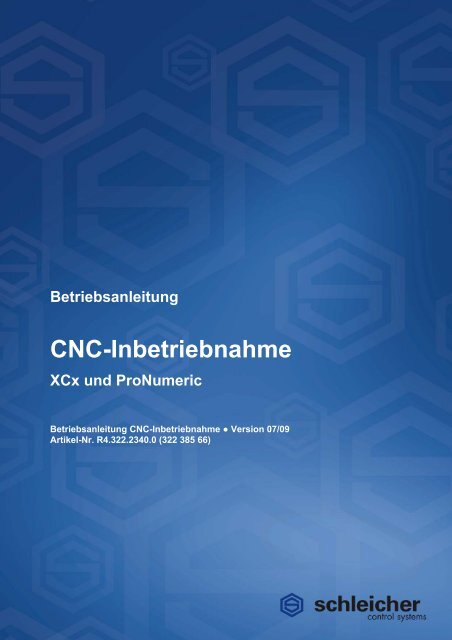 CNC-Inbetriebnahme - Schleicher Electronic