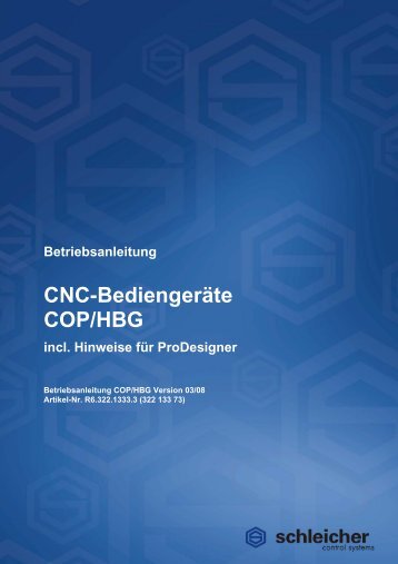 Betriebsanleitung - Schleicher Electronic
