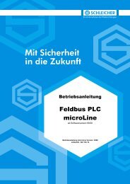 Betriebsanleitung - Schleicher Electronic