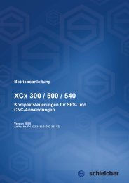 Betriebsanleitung XCx - Schleicher Electronic