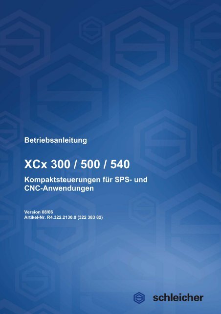 Betriebsanleitung XCx - Schleicher Electronic
