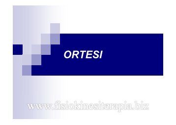 ORTESI - Fisiokinesiterapia.biz