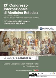 13o Congresso Internazionale di Medicina Estetica