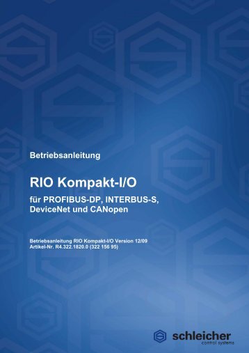 RIO Kompakt-I/O - Schleicher Electronic