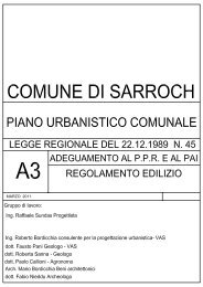 PUC adottato - A3 - REGOLAMENTO EDILIZIO - Comune di Sarroch