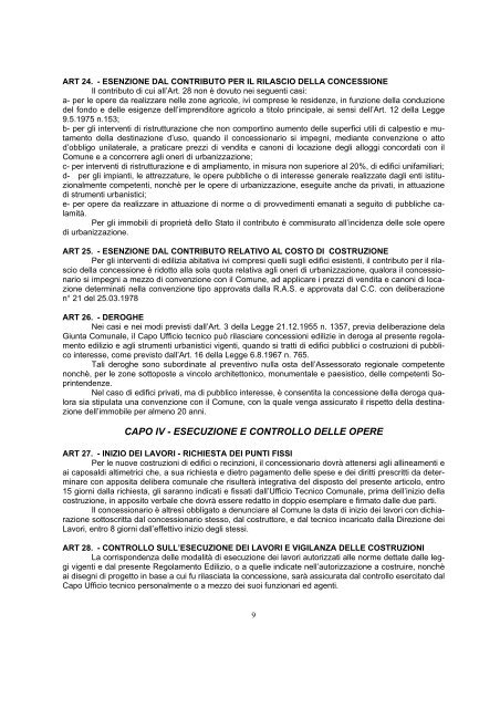 PUC adottato - A3 - REGOLAMENTO EDILIZIO - Comune di Sarroch