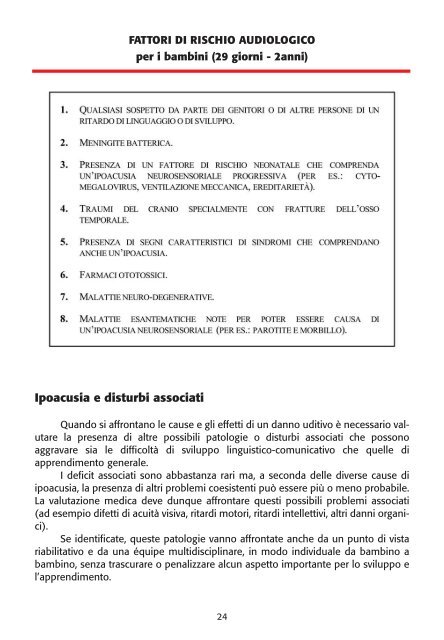 Piccola guida per i genitori di bambini con problemi di udito