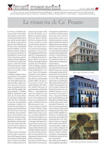 314 La rinascita di Ca' Pesaro - Fondazione Internazionale Menarini