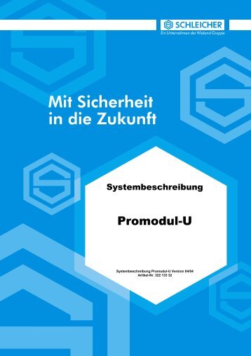 Systembeschreibung Promodul-U - Schleicher Electronic