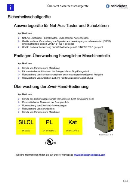 Prospekt - Schleicher Electronic