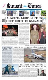 Kuwaiti-Kurdish ties deep-rooted: Barzani - Kuwait Times