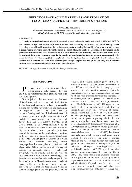 The Influence Of Priming Two Cucumber Cultivar Seeds