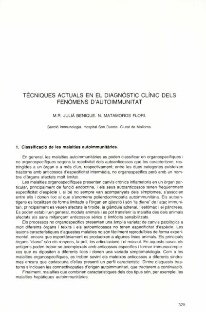 Tècniques actuals en el diagnòstic clínic dels fenòmens d ...