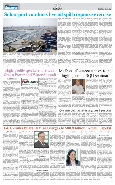 Observer & Busness 5 May 2012 - Oman Daily Observer