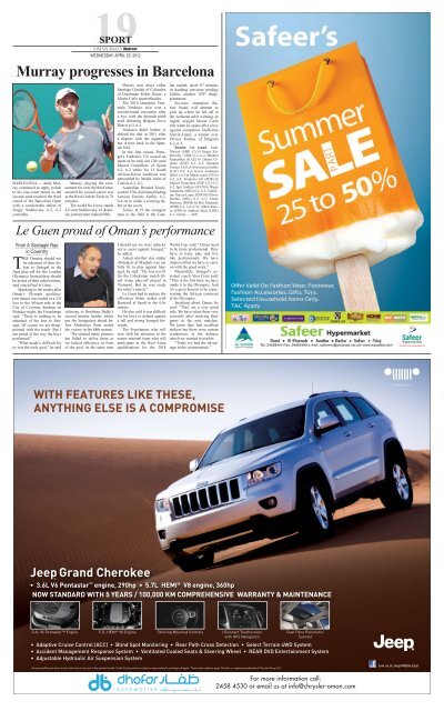 Observer 25 Apr 2012 - Oman Daily Observer