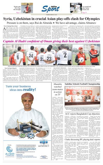 Observer & Busness 27 Mar 2012 - Oman Daily Observer