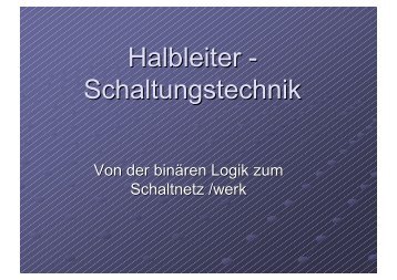 Halbleiter - Schaltungstechnik - Bihler Online