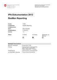 IPA-Dokumentation 2013 ResMan Reporting