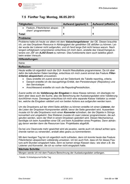 IPA-Dokumentation 2013 ResMan Reporting