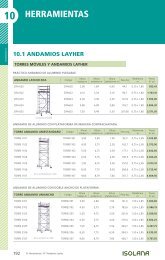 Isolana - Herramientas, vestimenta y accesorios